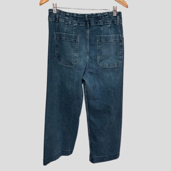 Anthropologie Pilcro The Skipper Cropped Wide-Leg Jeans Size 29 - Picture 8 of 16